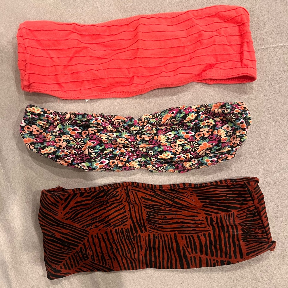 Colorful Bandeau Top Set Size S/M